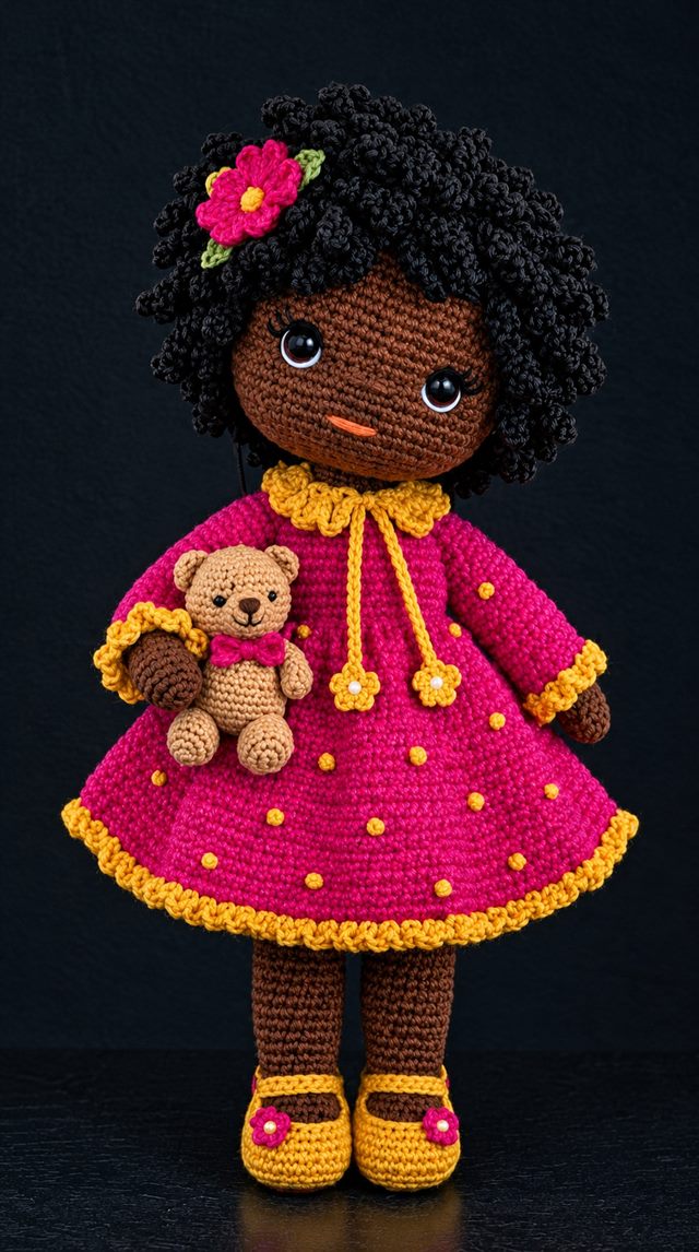 Poupée Naya au crochet